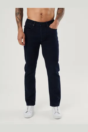 Luke 1977 Mens Freddys Straight Leg Dark Raw Jeans Denim - Size 30W/32L