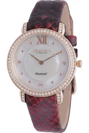 Johan Eric WoMens Ribe JE7000-09-009 Leather Calfskin Watch - - One Size