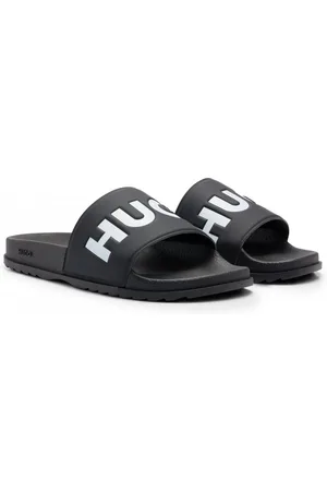 HUGO BOSS Match Mens Slides With Logo Strap NOS - PVC - Size UK 10