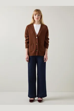 LK Bennett Womens Carine Cardigans, Chocolate - - Size X-Small