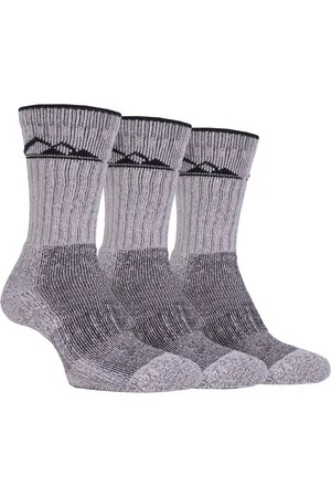 Storm Bloc 3 Pairs Mens Heavy Cushioned Breathable Outdoor Cotton Hiking Socks - - Size UK 6-11