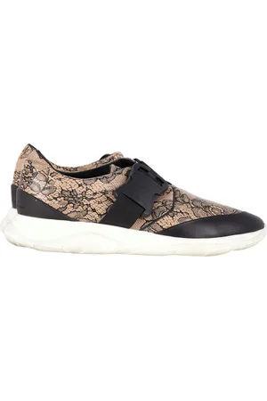 Christopher Kane Pre-owned Womens Lace Pattern Sneakers in Leather - Size 40.5 EU/IT