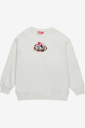 Diesel Girls Seruffix Logo Sweatshirt in - Size 16Y