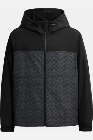 Coach Mens Signature FZ Windbreaker - - Size Large