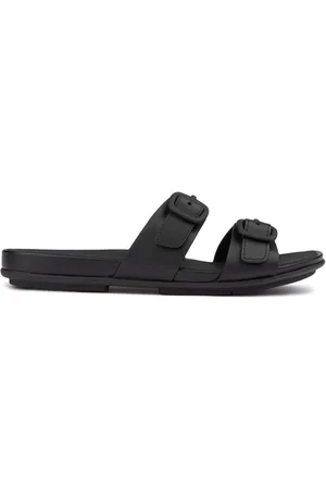 FitFlop Womens Gracie Two-bar Buckle Sandals - Leather - Size UK 5