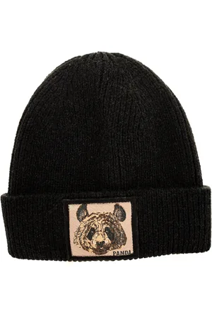 JOHN FRANK Mens Hat with hem and label on the front JFBN18W04 man - - One Size