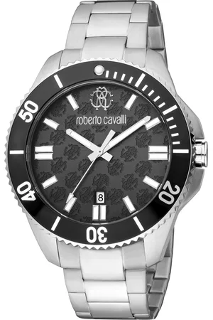 Roberto Cavalli RC5G013M0085 Mens Quartz Stainless Steel 10 ATM 44 mm Watch - One Size