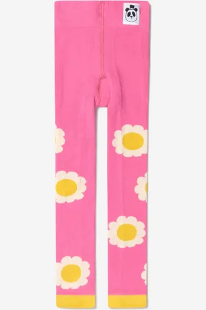Mini Rodini Girls Organic Cotton Flower Leggings