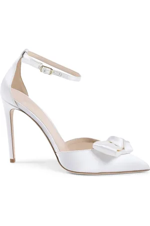 DEE OCLEPPO Womens Linda - Ankle Strap Heel Sandal Satin - Size UK 3