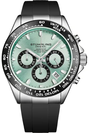 Stuhrling Mens Aquamaster 42mm 4050 Chronograph Watch - - One Size