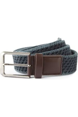 Asquith Mens Vintage Wash Canvas Belt Cotton - Size Large