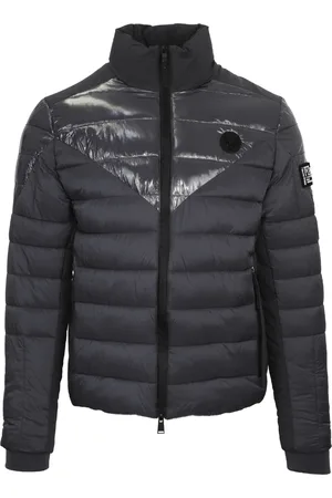 Philipp Plein Mens Plain Quilted Jacket - Size Large