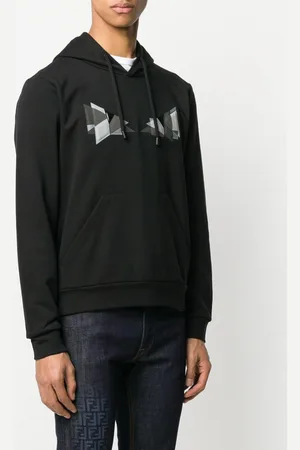 Fendi Mens Bag Bugs Eye Hoodie Cotton - Size 2XL