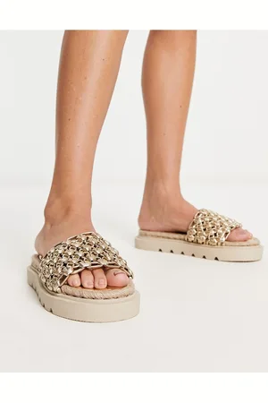 ASOS Womens Jupiter woven espadrille in Other Material - Size UK 2