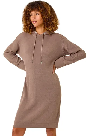 Roman Womens Hooded Knit Dress - - Size 16 UK