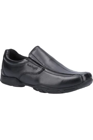 Hush Puppies Boys Elijah Senior Leather School Shoes - Size UK 1 Infant