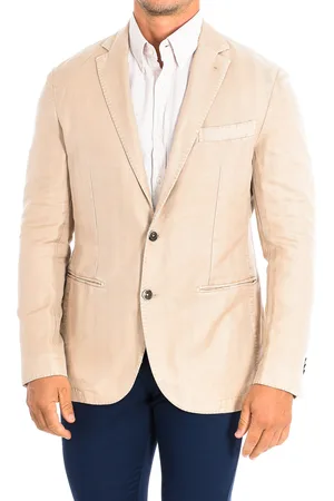 La Martina Mens Long-sleeved blazer with regular fit HMJA03-TW132 man - - Size EU 50
