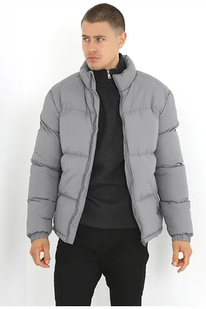 Brave Soul Mens Funnel Neck Padded Jacket - - Size Small
