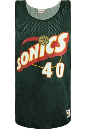 Mitchell & Ness Mens Sonics Shawn Kemp 1196 Reversible Mesh Tank Top - - Size X-Large