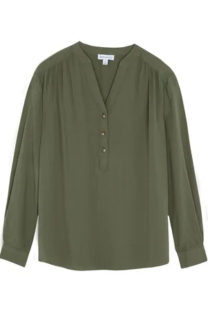warehouse Womens V Neck Blouse - viscose - Size 8 UK