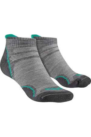 Bridgedale Womens Hiking Merino Low Socks - Mid / Surf Merino Wool - Size 5-6.5 (UK Shoe)