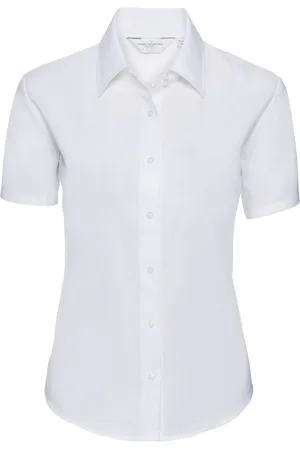 Russell Athletic Collection Ladies/Womens Short Sleeve Easy Care Oxford Shirt - Size 3XL