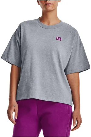 Under Armour Womens UA Logo LC Oversized Heavyweight T-Shirt in - Size 14 UK