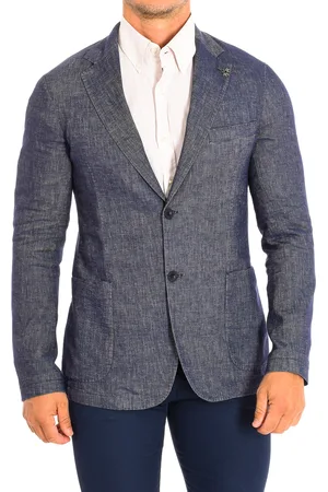 La Martina Mens Long-sleeved blazer with regular fit PMJA04-TW338 man - - Size EU 50