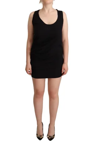 Roberto Cavalli WoMens Sleeveless Cotton Sheath Mini Dress material_cotton - Size IT 46 (Womens)