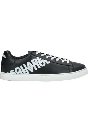 Dsquared2 Mens Mirrored Logo Sneakers Leather - Size UK 10