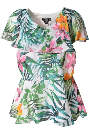 Dorothy Perkins Womens Tropical Print Blouse - - Size 24 UK