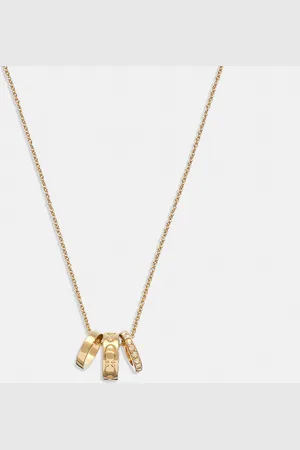 Coach Womens Kissing C Rondell Necklace - - One Size