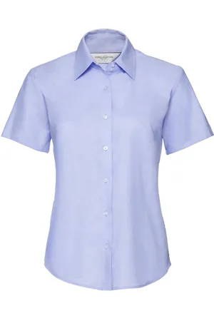 Russell Athletic Collection Womens/Ladies Oxford Short-Sleeved Shirt (Oxford ) - Size 4XL