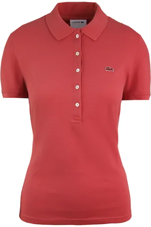 Lacoste Slim Fit Womens Polo Shirt Cotton - Size 6 UK