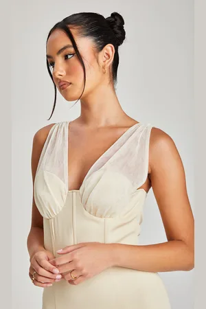 Urban Bliss Womens Mesh Detail Corset Dress - Size 14 UK