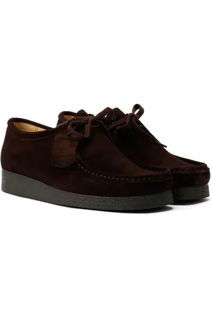 Tower London Apache Suede Mens Dark Shoes - Size UK 8