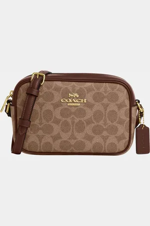 Coach Womens Mini Jamie Camera Bag in Signature Canvas - - One Size