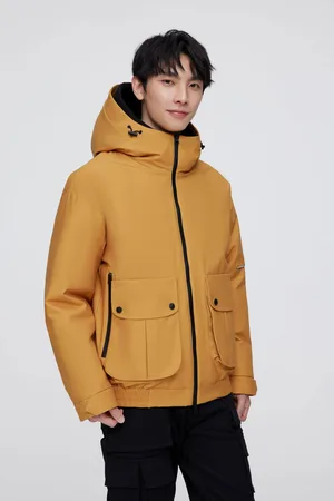 Bosideng Mens Short Goose Down Jacket With Hood - - Size Medium