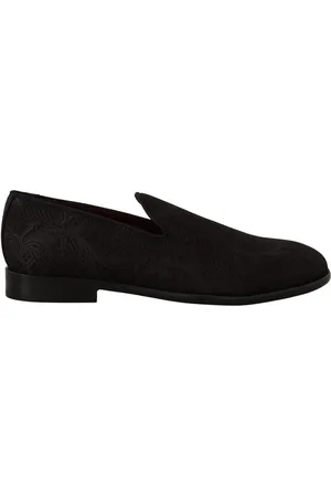 Dolce & Gabbana Mens Floral Brocade Slippers Loafers Shoes viscose - Size EU 39