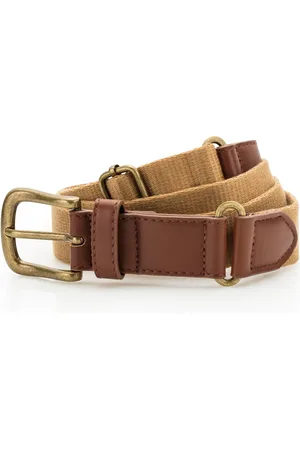Asquith Mens Faux Leather And Canvas Belt - One Size