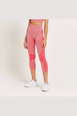 MP Activewear MP WoMens Curve High Waisted 3/4 Leggings - Danger Marl - - Size X-Large
