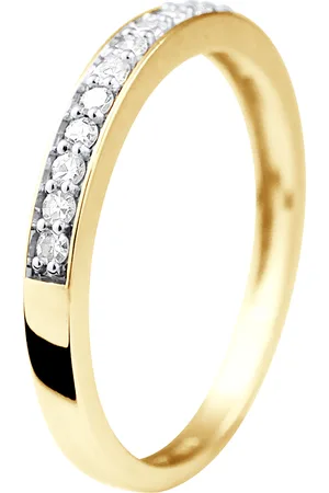 Diadema Womens - Ring - Prestige Jewelery - Diamonds - Yellow Gold - - Size L 1/2
