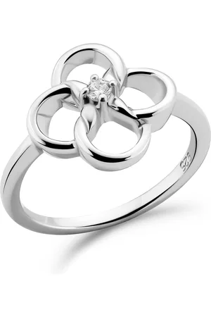 ORPHELIA WoMens 925 Sterling Ring - ZR-7472 - Size N