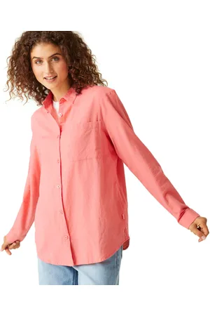 Regatta Womens Primevere Cotton Blend Long Sleeved Shirt - - Size 14 UK
