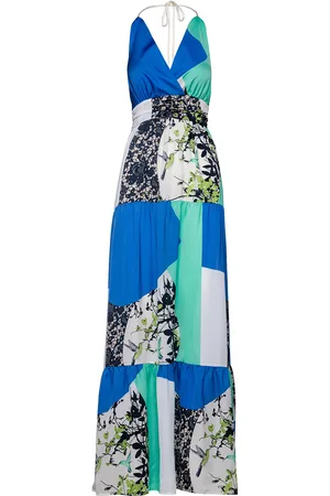 Conquista Womens Maxi Empire Line Patchwork Dress by Fashion - - Size Medium