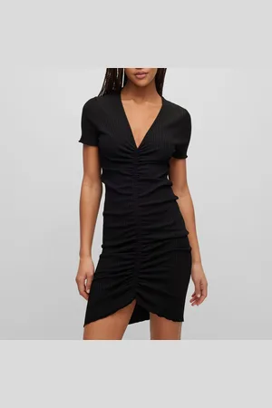 HUGO BOSS Womens Slisser Dress in Viscose - Size 6 UK