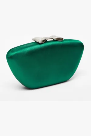 Quiz Womens Satin Bow Box Bag - One Size