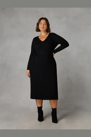 Live Unlimited London Womens Knitted Rib Dress - Size 12 UK
