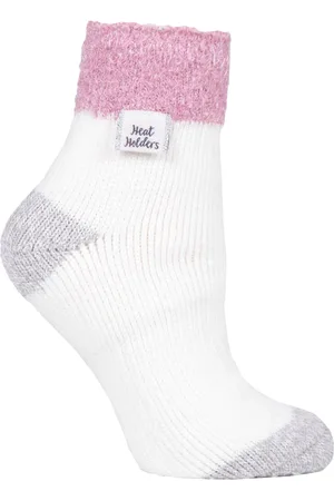 Heat Holders Womens Ladies Extra Fluffy Bed Socks for Lounging Around - Nylon - Size 4-6.5