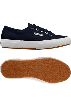 Superga Womens 2750-Cotu Classic Navy-F White - Cotton - Size UK 5.5